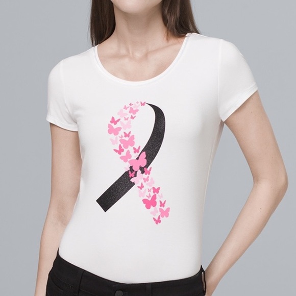 White House Black Market Tops - WHBM BREAST CANCER AWARENESS TEE